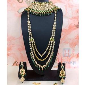 Green Kundan Bridal Jewellery Set
