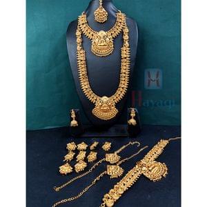 Bridal Temple Jewellery Broad Laxmi Design