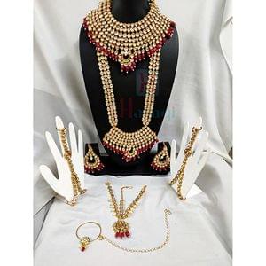 Indian Traditional Heavy Kundan Bridal Jewellery Set
