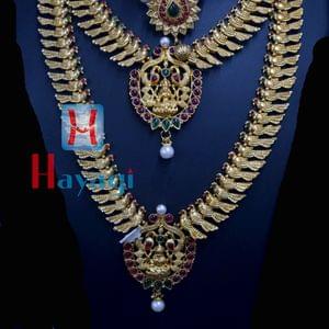 Multicolour Long Short Traditional Ethnic Necklace