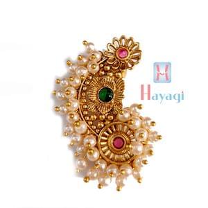Pearl Saree Pin/Nath Saree Pin