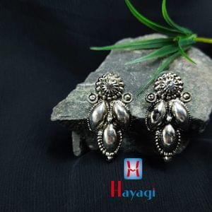 Designer Silver Earrings Oxidised Finish Online _Hayagi(Pune)