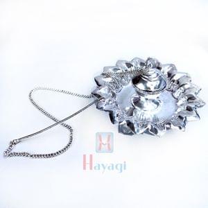 Attardani Silver Plated Flower Chain Design