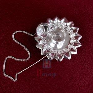 Attardani Silver Plated Flower Chain Design