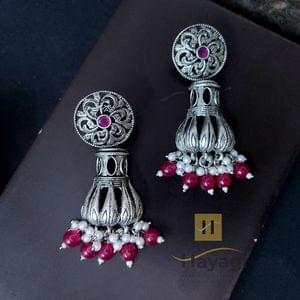 Tribal Earrings- Silver Fashionable Indian Earrings