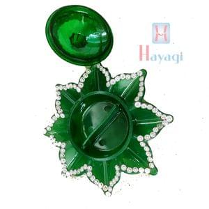 Green Acrylic Sindoor Container
