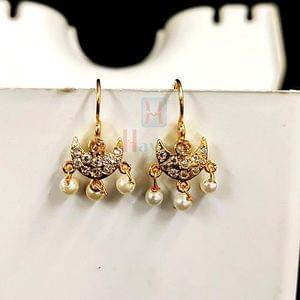 White Studded Chand Bugadi
