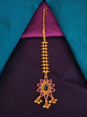 Geru Maang Tikka/Bindi- Festive Wear Geru Jewellery