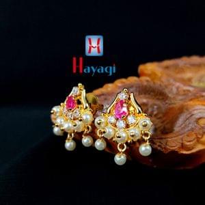 Pearl Tops/Earrings Maharashtrian Pearl Tops