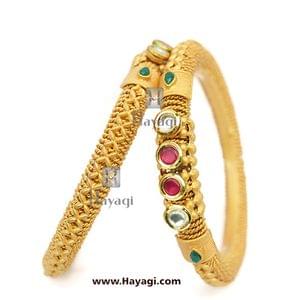 Antique Matte Finish Bangles Tode Kada_Hayagi