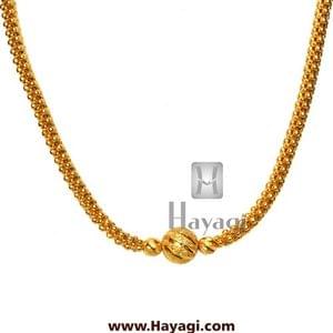 Kolhapuri Thushi Gold Finish Necklace Online Shopping-Hayagi