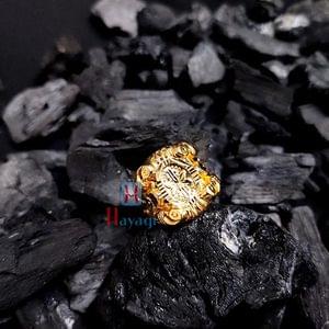 New Design Gold Finish Finger Ring For Men