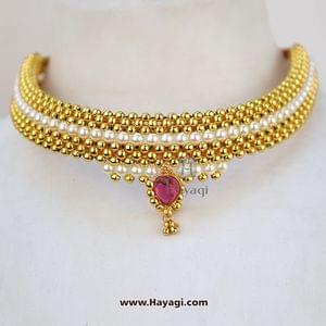 Thushi Pearl Moti Saaj Pendant