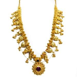 Kolhapuri Saaj-Maharashtrian Saaj With Pink Stone-Hayagi