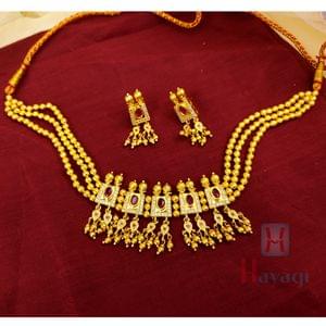 Golden Thushi Traditional Maharashtrian