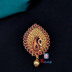 Peacock Feather Design Bun Hair Pin For Women_Hayagi (Pune)