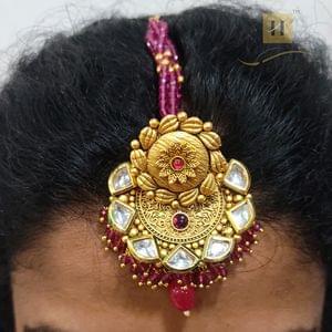 Rajasthani Borla Maang Tikka Broad Designer