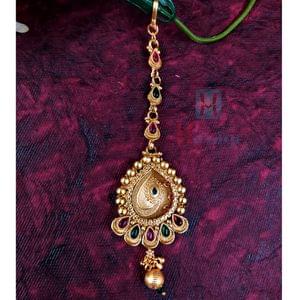 Bindi/Maang Tikka Feather Design