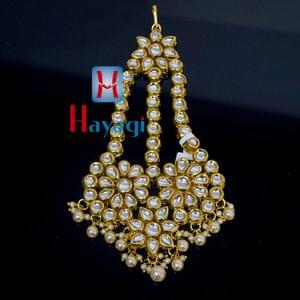 Passa Moti Jhumar White Colour For Women