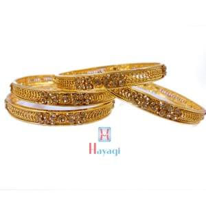 Online Golden Bangles Real Gold Resembling Designs