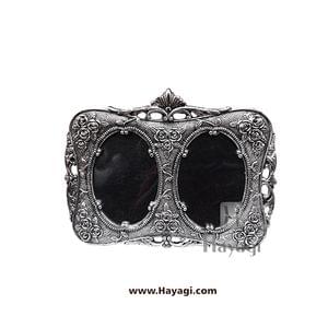 Metal Photo Frame in Silver Finish Gifting Item- Hayagi