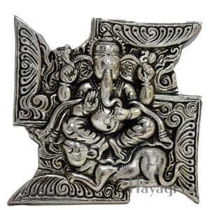 Ganesha Sitting On Undir/Swastik Ganesha Statue Online