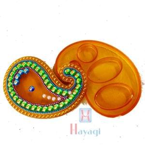 Acrylic Haldi Kumkum Box Decorative Gifts