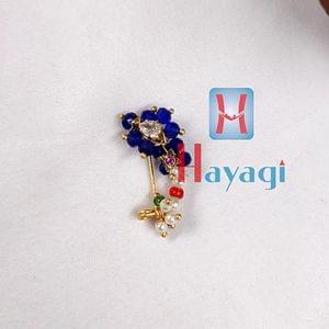 Blue Color Maharashtrian Nath (Non-Pierced) Nathni Nose Ring Online