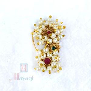 Pearls Big Nath/Traditional Nath/Kalakari Nath