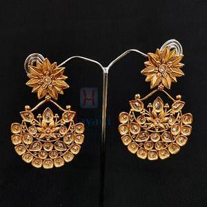 Chand Design LCT Stone Decorated Antique  Earrings Buy Online