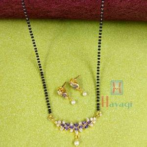 Short Mangalsutra AD Pendant