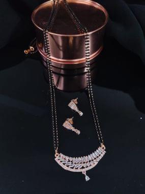 Rosegold Unique Pendant Long Mangalsutra