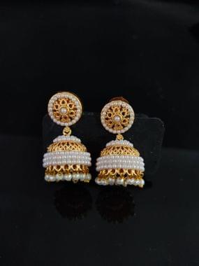 Pearl Jhumki- Classic Designer Pearl Jhumki