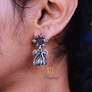 Oxidised Jhumki - Unique Design Jhumki