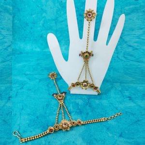 Rajwadi Haath Phool/Haath Panja- Wedding Jewellery