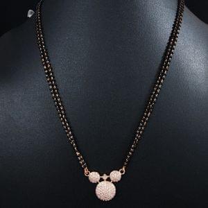 Rosegold Pendant Mid length Mangalsutra