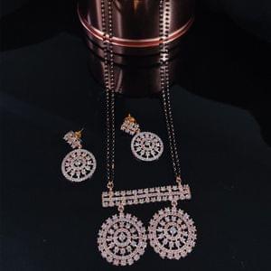 AD Vati Pendant Long Double Line Mangalsutra