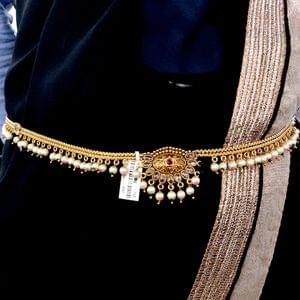 Kamarpatta- Pearls Decorated Antique Kamarpatta
