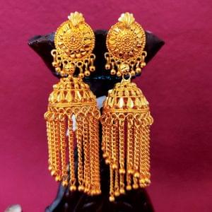 Golden Jhumki- Real Gold Resembelling Jhumki Traditional Designer