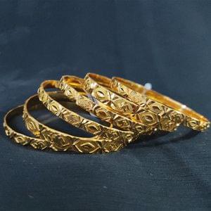 Traditional Golden Designer Bangles