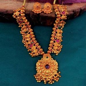 Maharastrian Saaj Geru Polish Broad Pendant