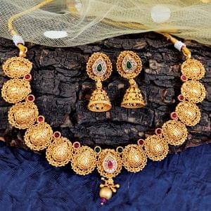 Rajwadi Short Necklace Set Unique Designer