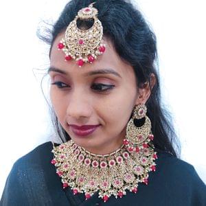 Designer Bridal Choker Set LCT Stone Studded