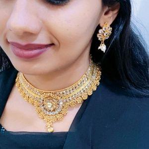 Copper Based Choker Set Indian Jewelry Designs