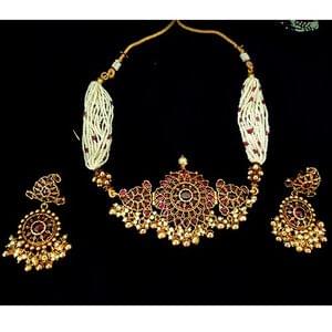 Bridal Wedding Wear Kemp Stones Choker
