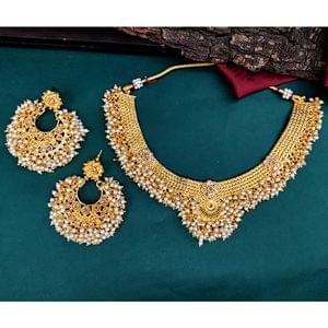 Pearl Short Necklace For Bharatnatyam