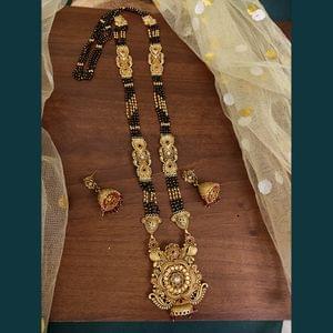 Rajwadi Mangalsutra- Broad Rajwadi Polish Mangalsutra