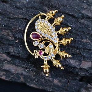 Nathni- Maharashtrian Nath InGolden Peacock