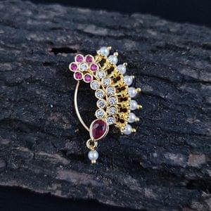 Nath- Designer Nath Stones Studded