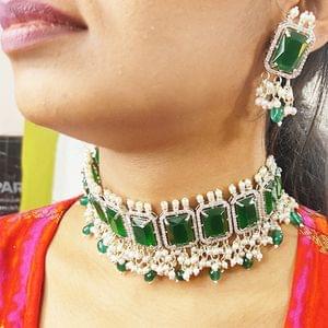 Beads Choker Necklace Rich Look Online